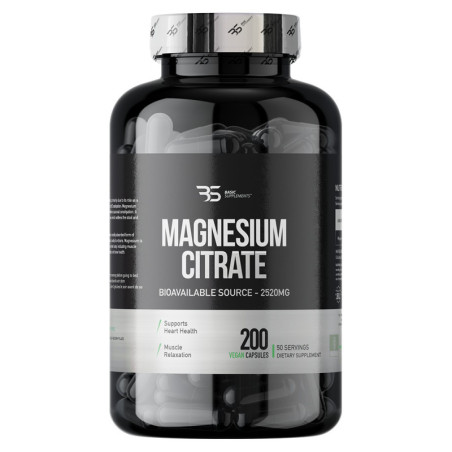 Basic Supplements Magnezijum Citrat Pro  2520mg (378mg)  200 kapsula