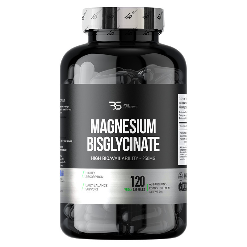 Basic Supplements Magnezijum Bisglicinat 1250mg (250mg)  120 kapsula
