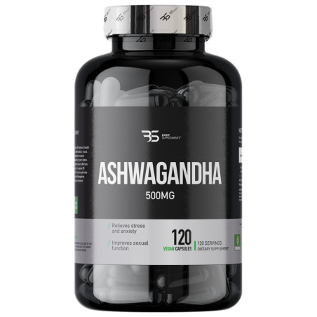 Basic Supplements Ašvaganda Pro 500mg 120 kapsula
