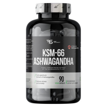 Basic Supplements Ašvaganda KSM-66 500mg 90 kapsula