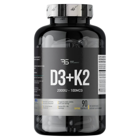 Basic Supplements Vitamin D3 + K2 (MK7) Pro 90 softgel kapsula